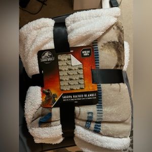 Jurassic world sherpa blanket